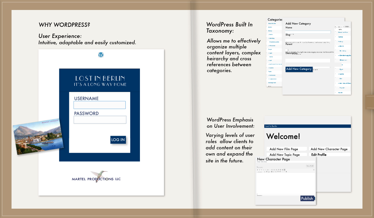 Lost In Berlin interactive digital Journal pages 11-12