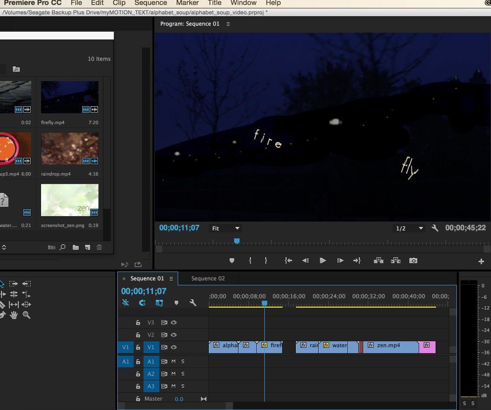Firefly animation in Premier Pro